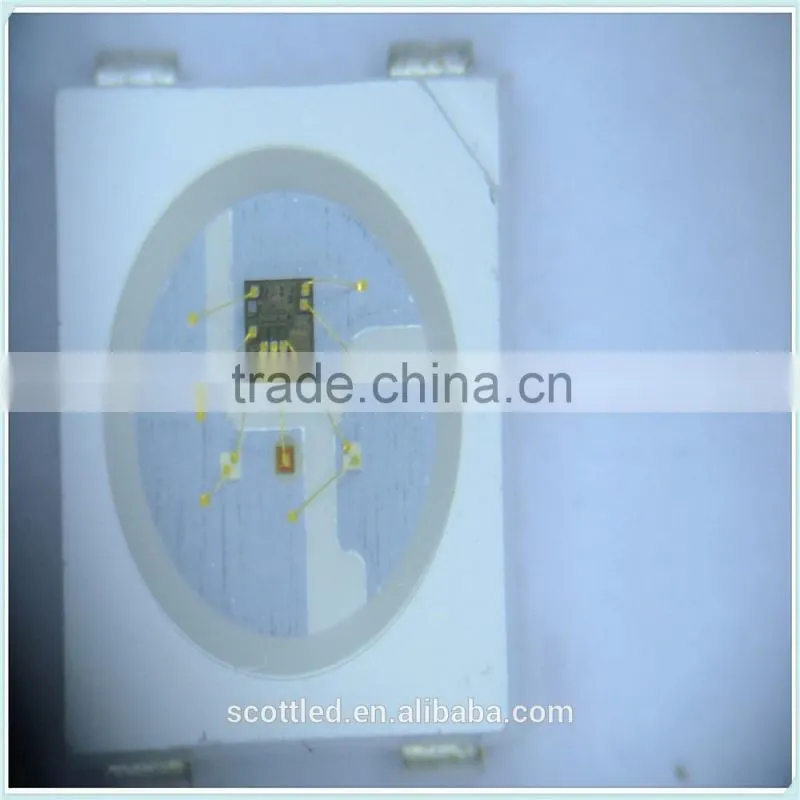 SK6812MINI-5050;SK6812 adressable full color RGB 5050 LED light source with black frame;with built-in chip
