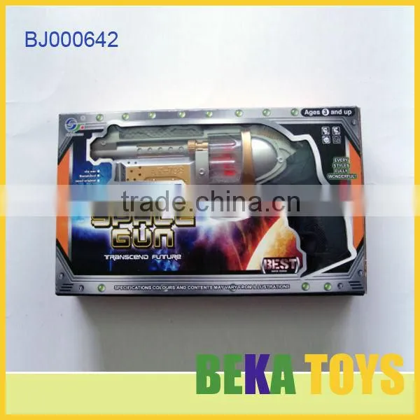 kids toy gun plastic electric toy gun bullet safe shock space gun laser gun toy