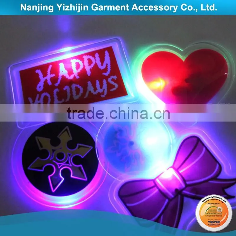 New Style Led Flashing Badge Customized Led Badge