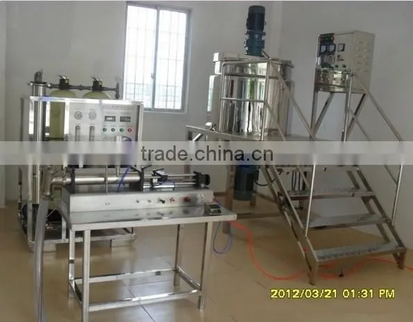 Stainless steel electric heating emulsifying tank with homogeneous mixer
