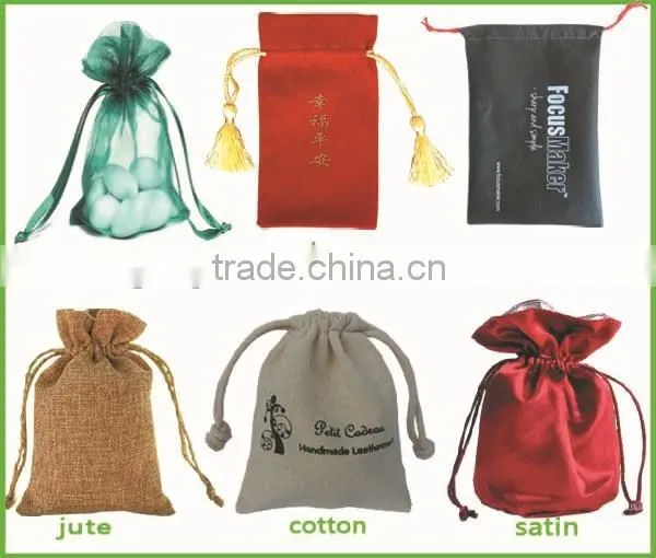 China New Products Black Organza Bag For Gift