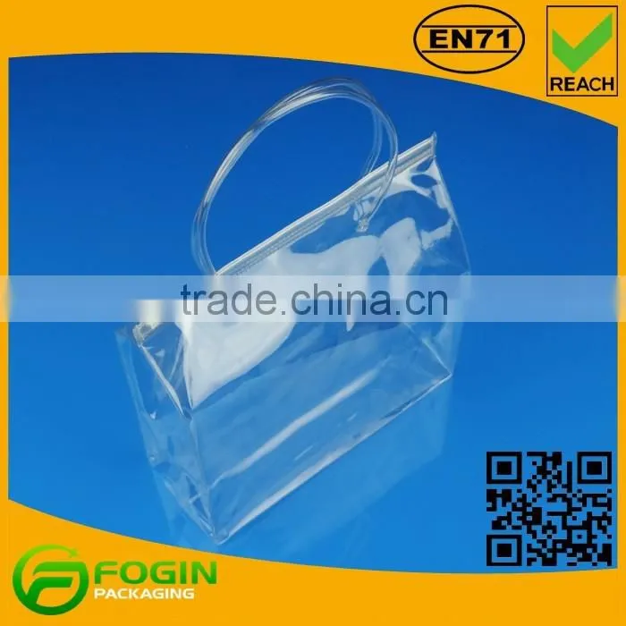 Custom Large Waterproof Cheap Transparent Plastic PVC Beach Bag