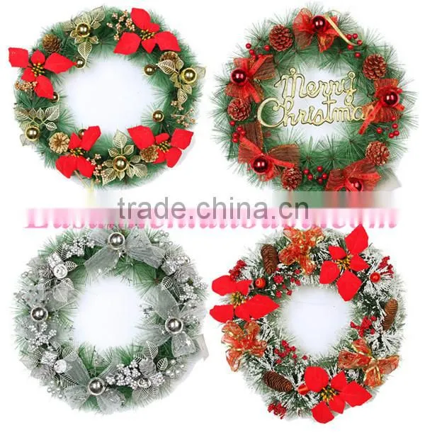 2015 Factory wholesale christmas letters decoration,plastic christmas wreath for indoor christmas decoration