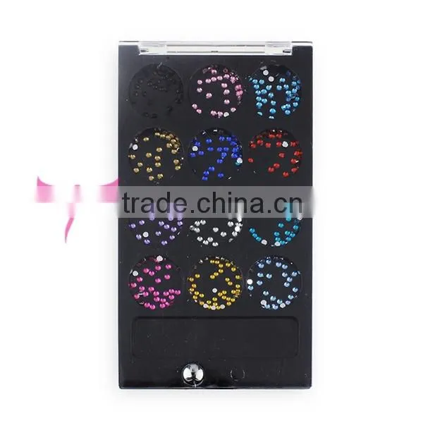12 holes nail rhinestone box,nail decoration box,nail art rhinestone SS6