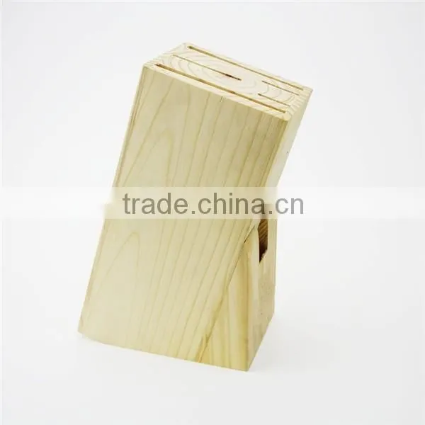 Low price wooden knife block knife sets
