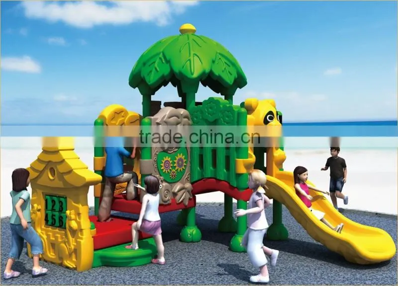 KAIQI classic plastic Series Fairytale Castle KQ50125A kids favorable LLDPE plastic small size playground equipment