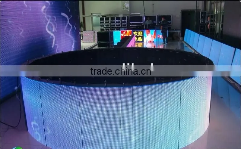 Curved P20mm outdoor video full color rental 360 degree led display for advertisement