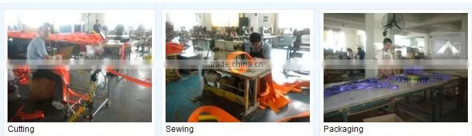 wire slings safety factor 6:1 polyester tape for round sling