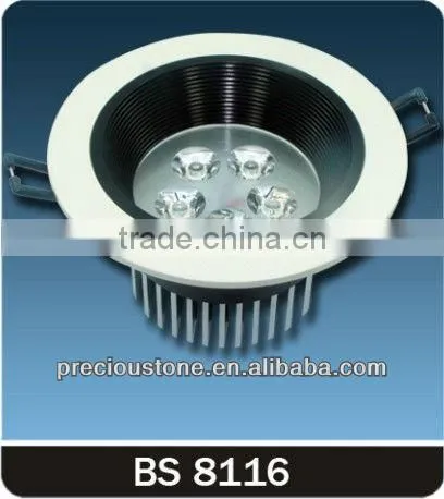 Round 9W aluminum home LED light