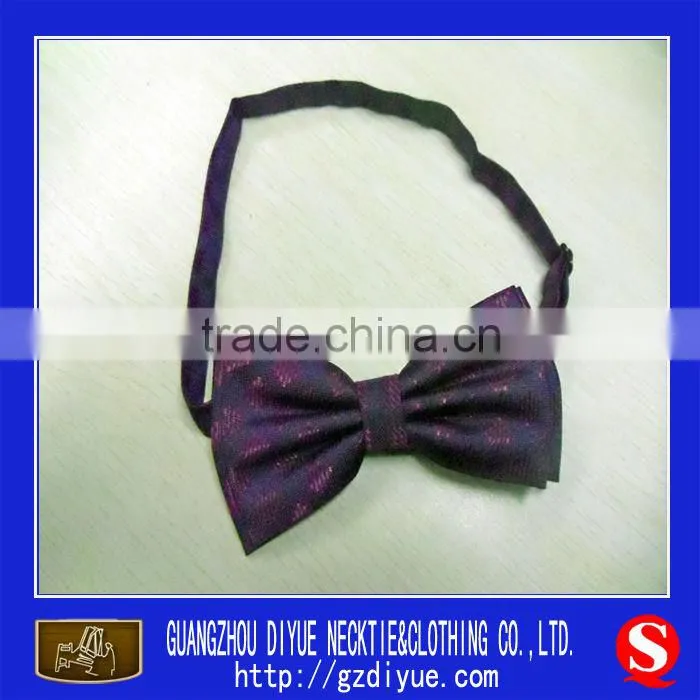 100% polyester light red decorative bow tie