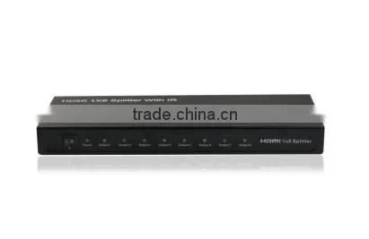 Hot selling HDMI Splitter 1X8 with IR Support CEC HDMI 8 port splitter for home theater and sound system support 1080p