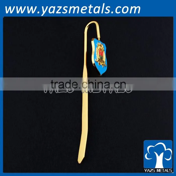 custom lucky clover metal bookmark with your own logo