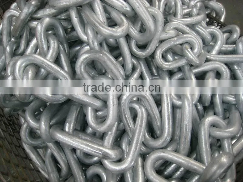 Q235 Welded Galvanized Steel Large link chain