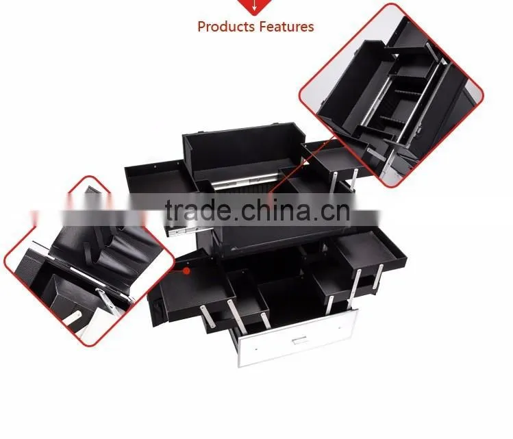 multifunction pvc leather makeup vanity cosmetic case wholesale