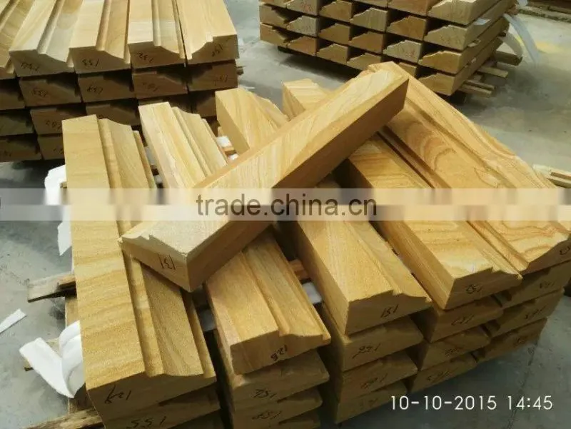Wholesale Yellow wooden Sandstone block