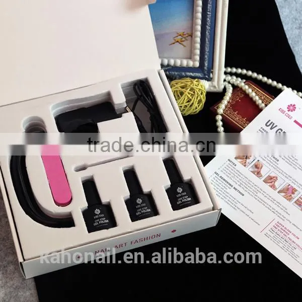 Nail art manicure set soak off uv gel polish set