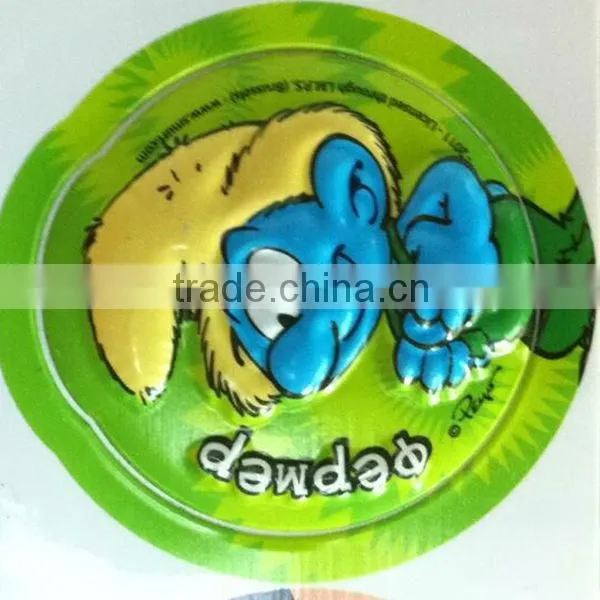 high quality 3D embossed sticker vinyl sticker puffy sticker
