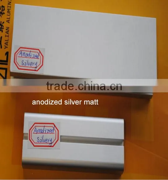 TOP! anodized silver matt profile, high quality anodized silver white with sand, anodized aluminium housing