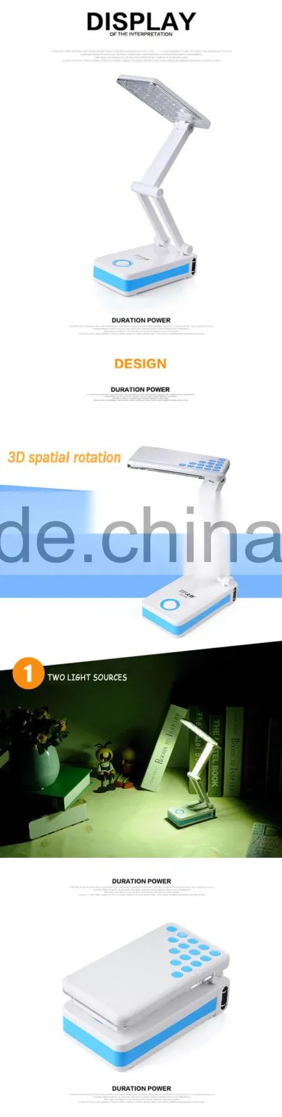 Small gift items battery led table lamp led plastic toy