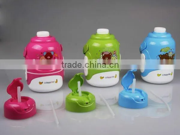 A115 promotional gift 700-1000ml plastic water bottle with straw shantou shuanghuan viassin plastic bottle for kid