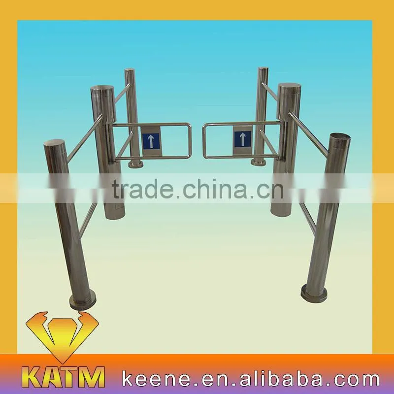 Automatic Pedestrian Access Control half height swing door gate turnstile gate control remote
