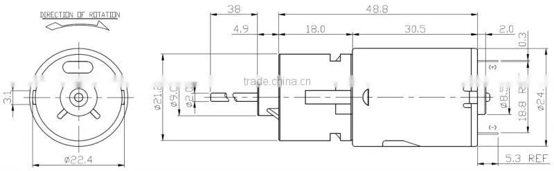 China gold manufacturer hot sell 24v dc motor 3000rpm