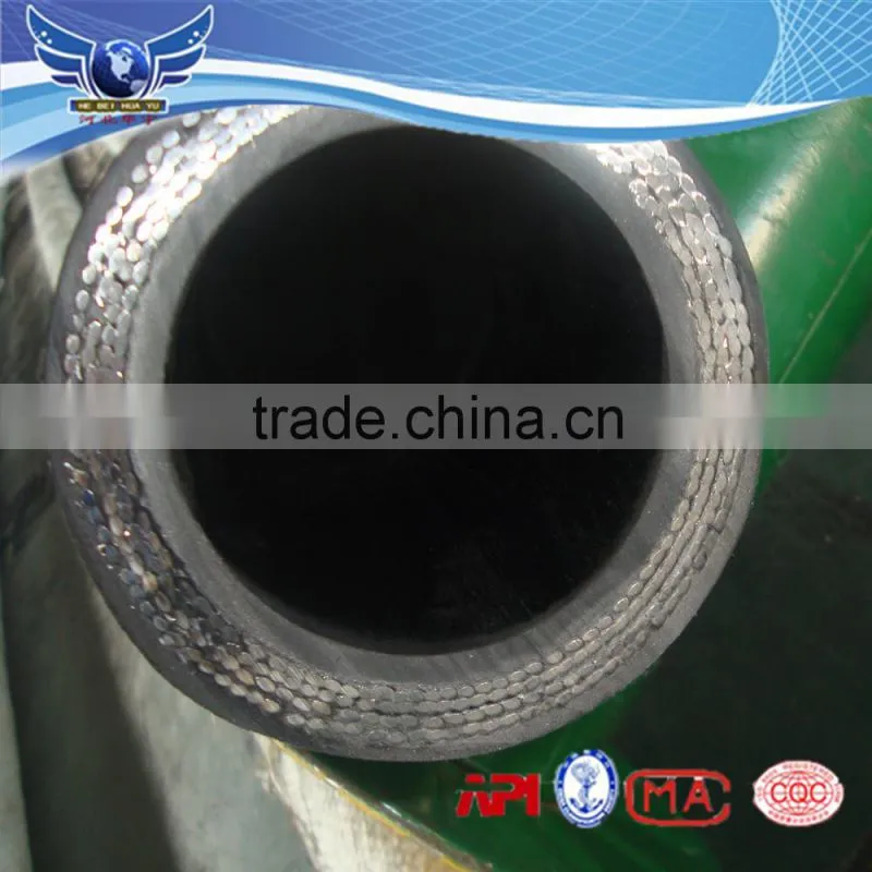 Wire spiraled/braided rubber hydraulic hose
