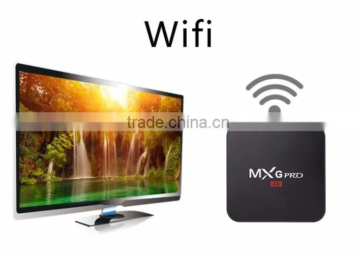 Best price MXG Pro 4k Amlogic S905 Quad Core TV BOX Andorid 5.1 tv box MxG