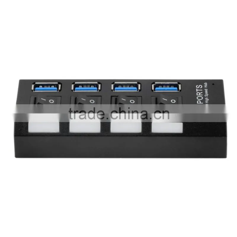 High Speed USB Hub 4 Ports USB 3.0 Hub Hub USB On/Off Switch For Computer Peripheral Accessorie