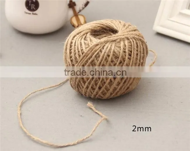 China Suppliers 1MM-3MM Natural Hemp Rope,Jute Twine,Jute Rope For Hang tag Or DIY
