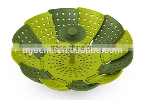 Latest Design Food Grade Green Color Silicone Colander