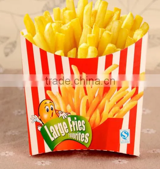 hot sell paper packaging box fried chips box and fried fish box