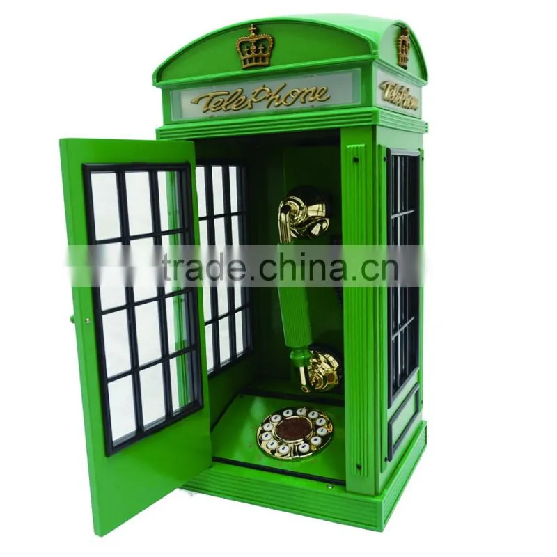 RESEMBLES 1920'S STYLE TELEPHONE BOX