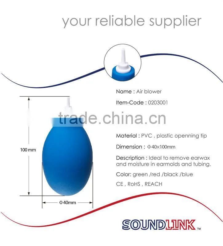 Earmold tubing Blower for cleaning foreign matter in earmolds and hearing aid tubing with cheap price