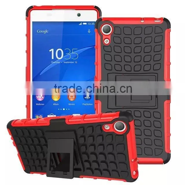 Hybrid 2 in 1 Kickstand Armor case for Sony Z4