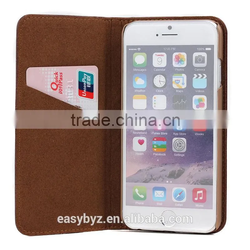 Hot Product OEM For Iphone 6 Luxury Real Leather Case