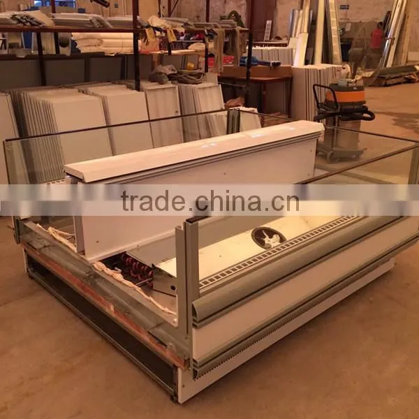 1.4m small size commercial supermarket display mini ice cream freezer