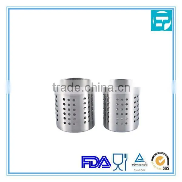 Stainless Steel Utensil Holder with hole