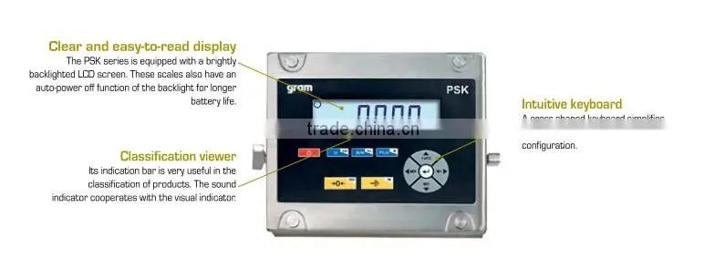 PSK-60ME Stainless Steel Electronic Washdown Bench Scale for Food