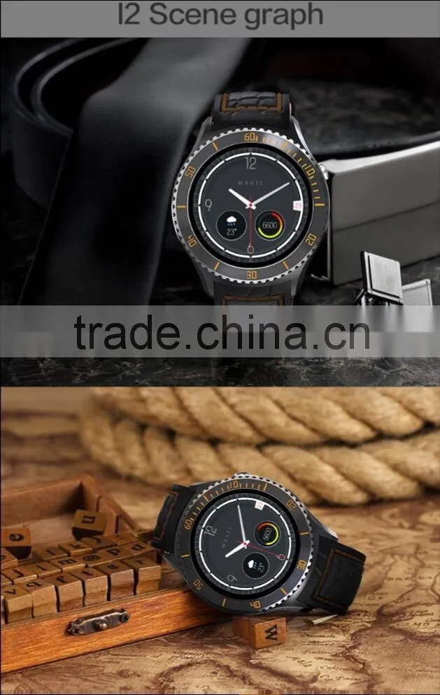 I2 android 5.1 OS MTK6580 Quad core Smart watch 4GB / 512MB Smartwatch With 3G wifi bluetooth GPS Google play store