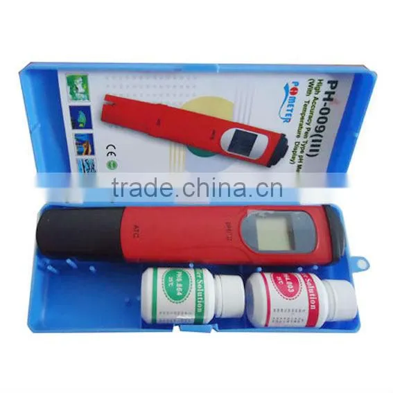 High Accuracy Pen Type PH Meter PH-009(III) with Temperature Display