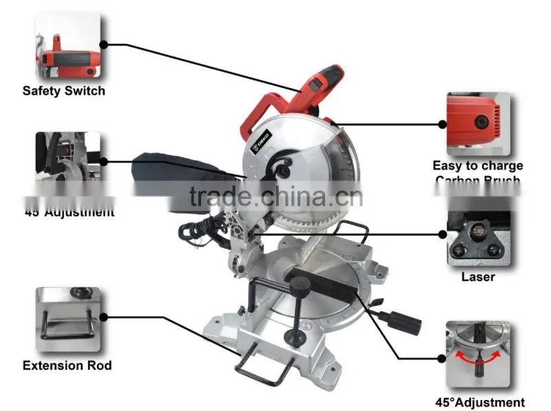 1500W/255mm Miter saw Power tools/dovetail saw