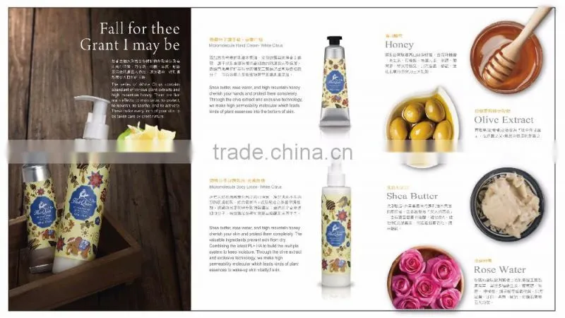 Cute lady fashion 50g hand cream silver tube with classic cap