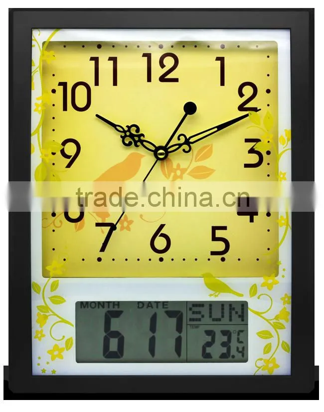 WC28201 automatic calender wall clock/selling well all over the world