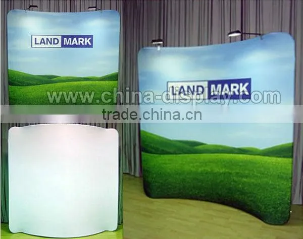 Super slim aluminum fabric tension photo booth backdrop