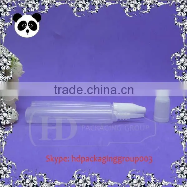 Hot sale pe eliquids bottles empty plastic bottle childproof cap label shrink wrap pen bottle