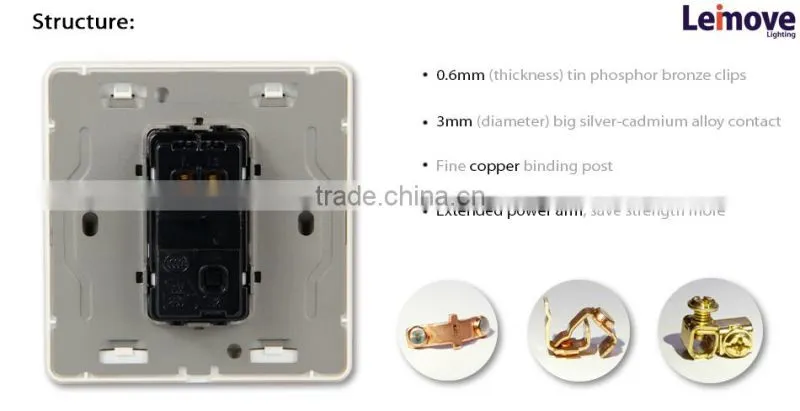 2015 new design electrical switch with pa66