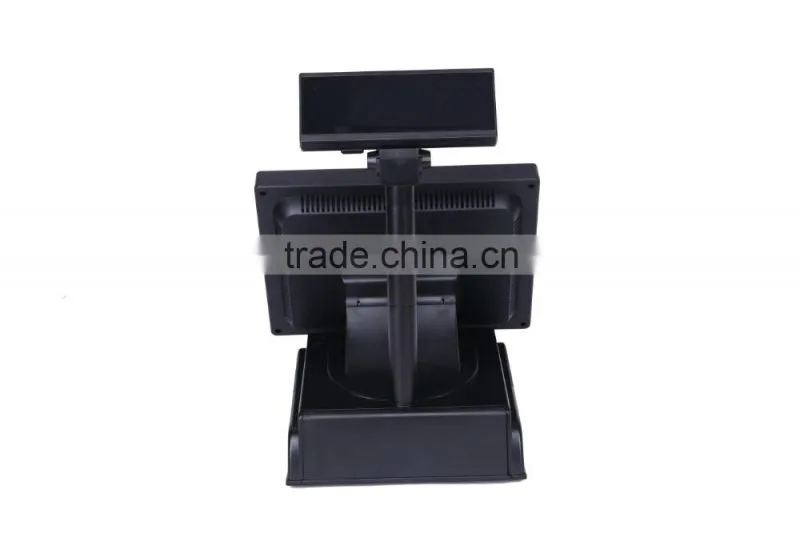 single-screen full-flat all-in-one Touch POS machine, 15'' hot sale touch pos machine, POS manufacturer