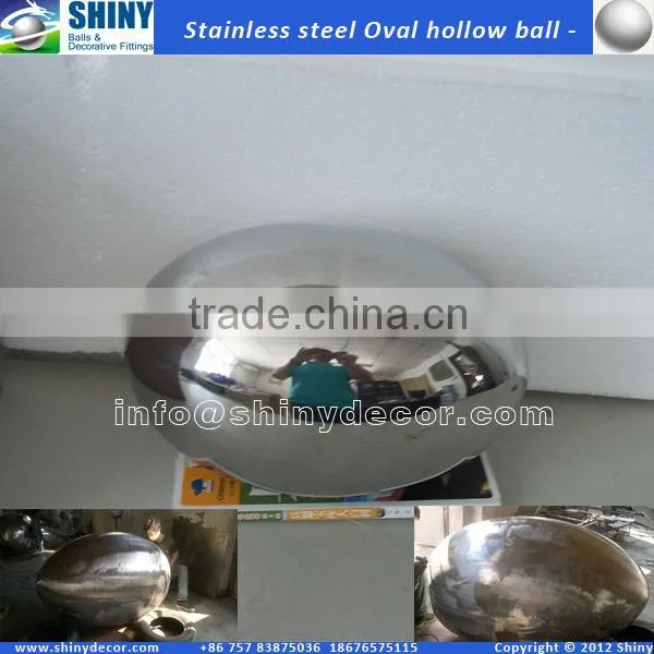 stainless steel oval hollow ball