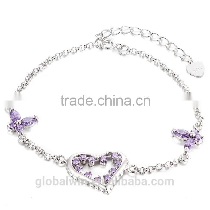 Fashionable 925 italian silver women snake chain bangle bracelet jewellery